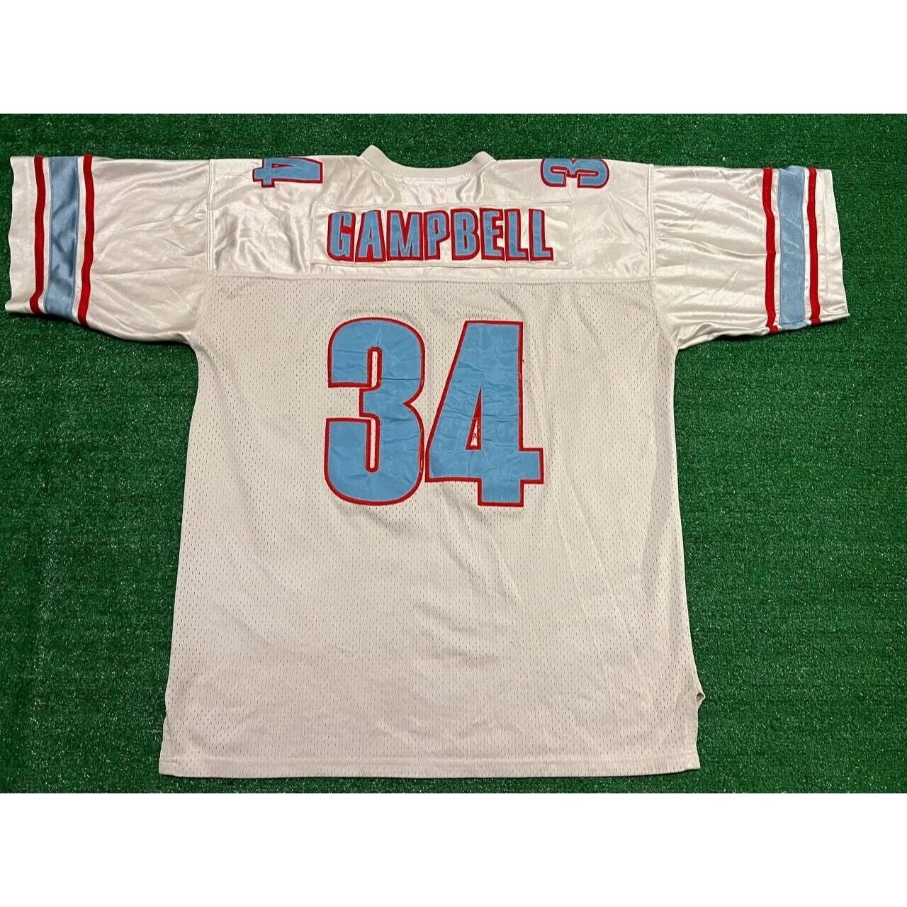 Mitchell & Ness Men's Houston Oilers Earl Campbell #34 Blue 1980
