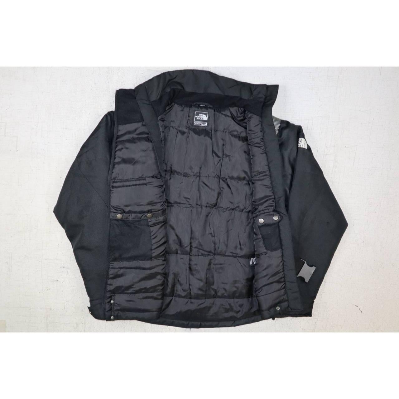US規格 The North Face STEEP TECHブラック当時物D64 North Face Mens Black/Gray Vintage Steep Tech Jacket Size