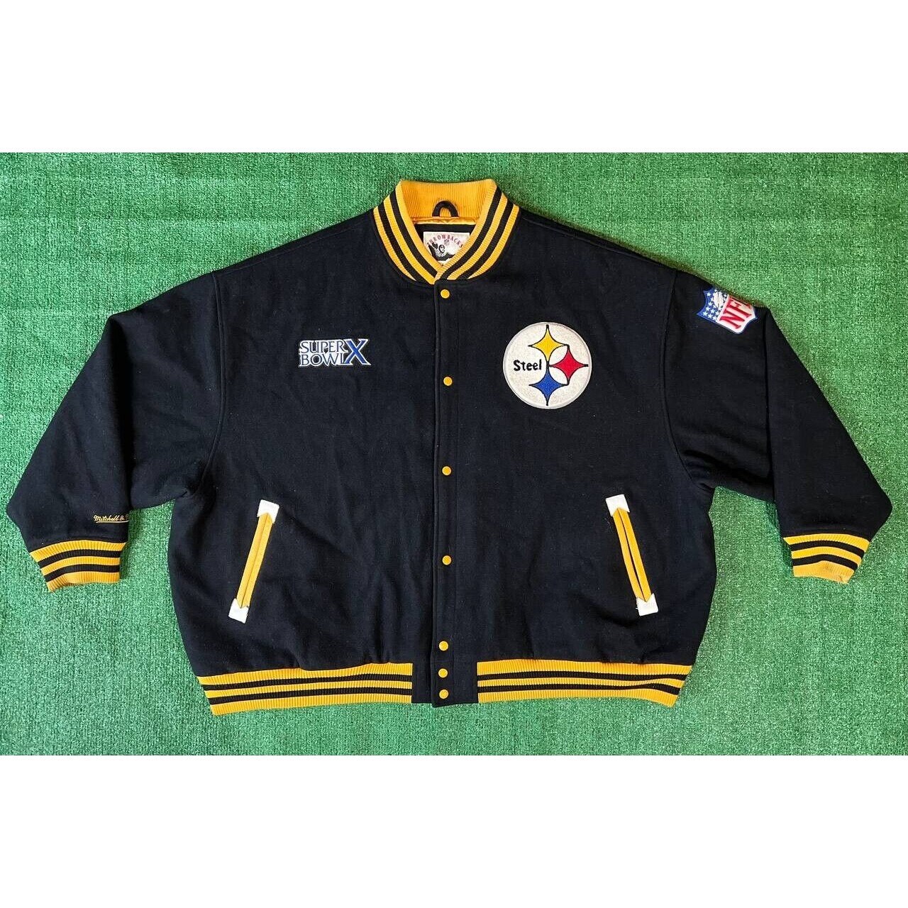 Mitchell and ness steelers jacket cheap