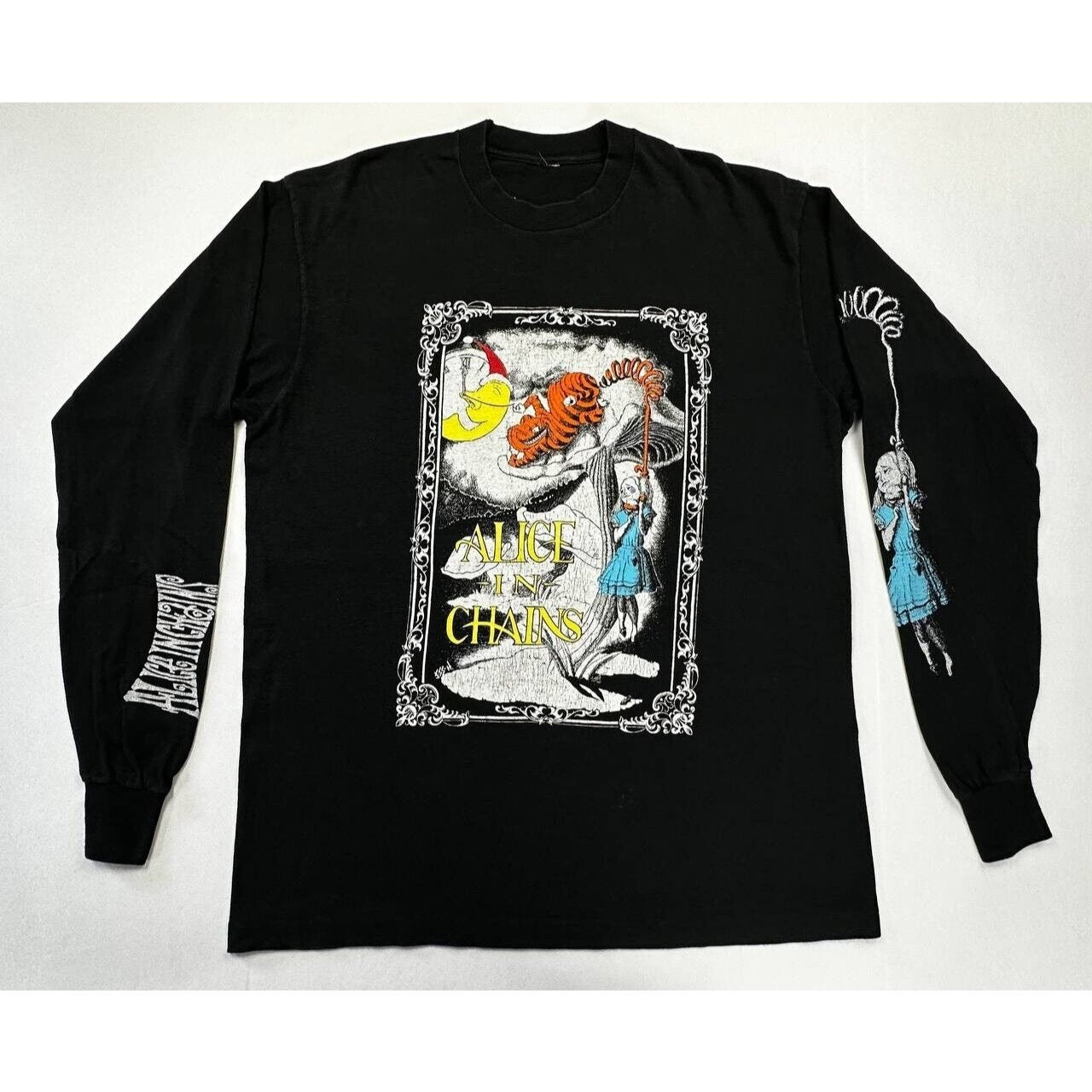 Maglietta Alice In Chains Wonderland Nera Manica Lunga - Nuova Con Etichette - Foto 3