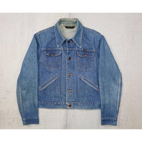 60s　 wrangler　11mwz　denimjacket Vintage 1960's Wrangler Selvage Denim Jacket Size 36