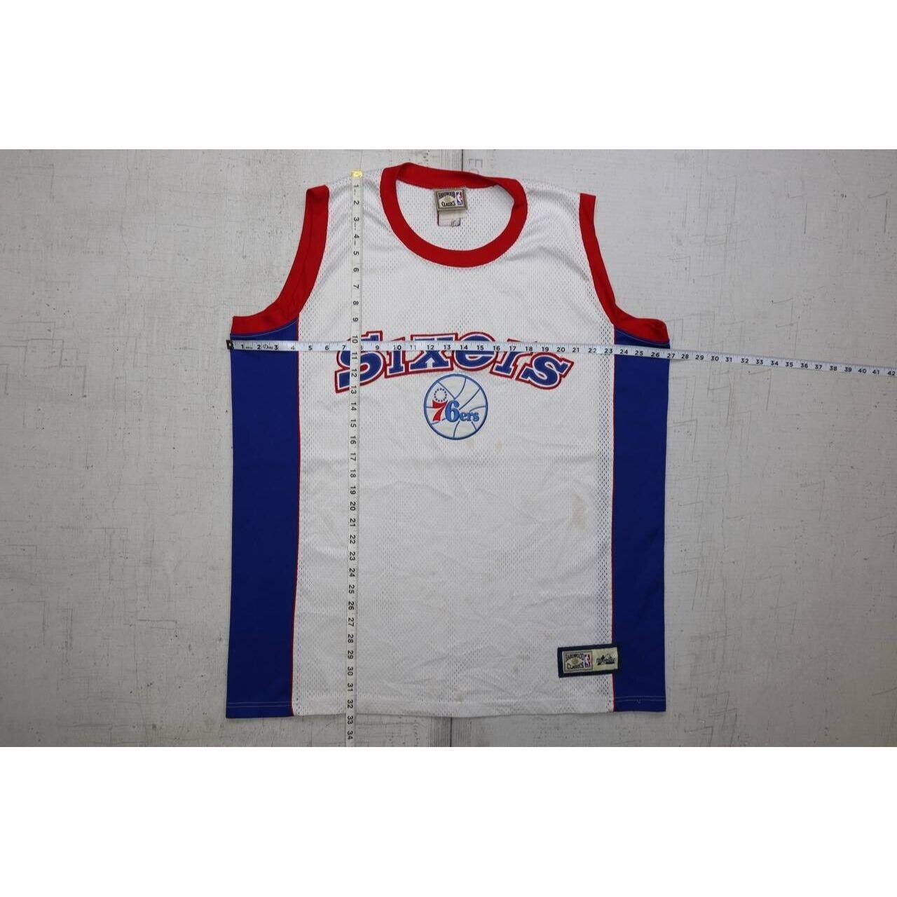 Majestic - HARDWOOD CLASSICS★76ers★旧ロゴ★NBAジャージ★XL Majestic - HARDWOOD CLASSICS☆76ers☆旧ロゴ☆NBAジャージ☆XL