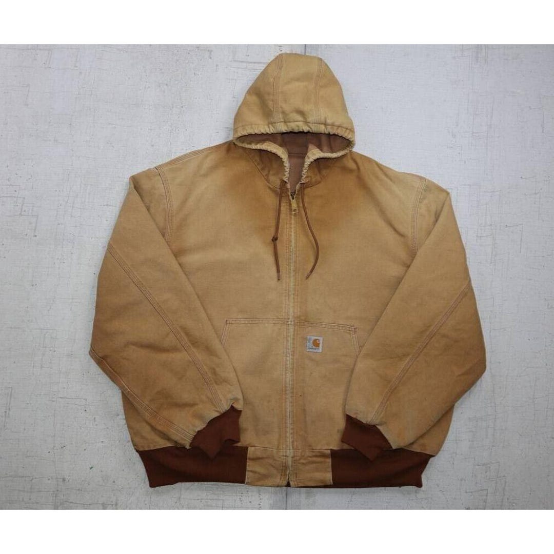 【激レア】125周年USA製carhartt active jacket L Carhartt Jacket 2XL Tall 125th Anniversary Quilt Lined Brown