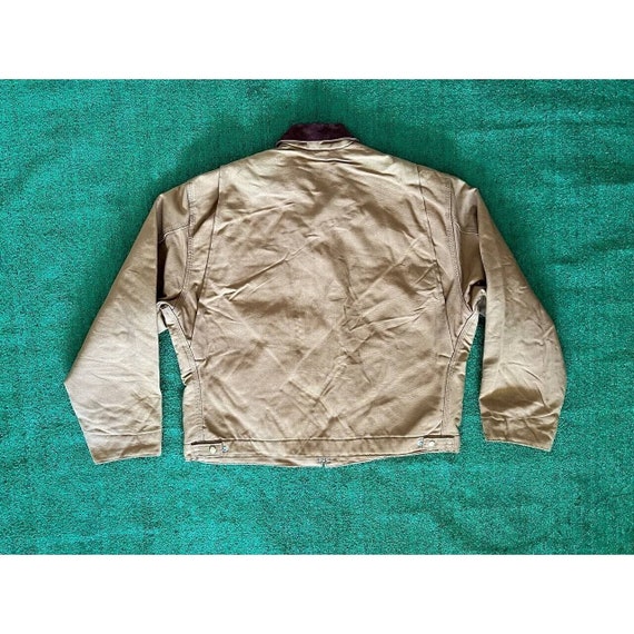 Vintage 90s Carhartt Detroit Jacket Duck Blanket … - image 2