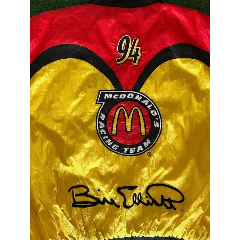 Vintage Mcdonald’s Racing Champions Jacket NASCAR Bill Elliot #94 ...