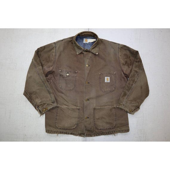 80s Carhartt Michigan Chore Coat 100周年記念 80s Carhartt michigan chore coat 