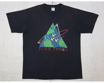 Pink Floyd WORLD TOUR 87 Tシャツ X-LARGE Vintage 1987 Pink Floyd World Tour Band T-Shirt Size X Large 80s