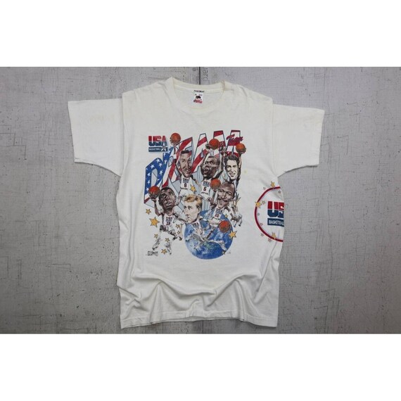 【お得】 Vintage 1992 USA Dream Team Basketball Salem Sports Tee Sz トップス
