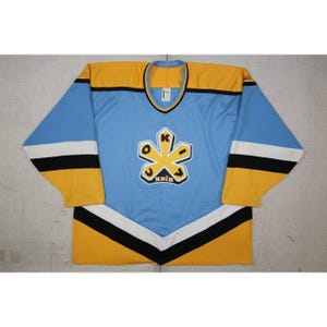 Vintage Bauer Russian Authentics Sokil Kyiv Ukraine Ice Hockey Jersey Sz XL