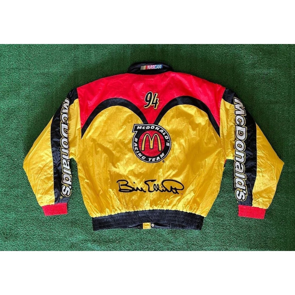 NASCAR McDonald's レーシングジャケット Men's 23XI Racing Black/Red Bubba Wallace McDonald's Full