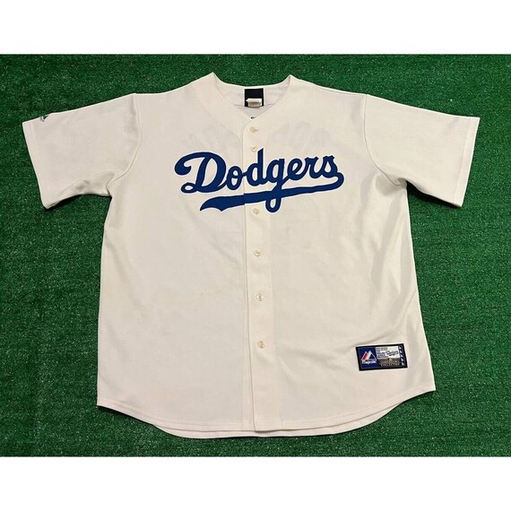 Vintage Jackie Robinson 42 Dodgers Brooklyn Majestic… Gem