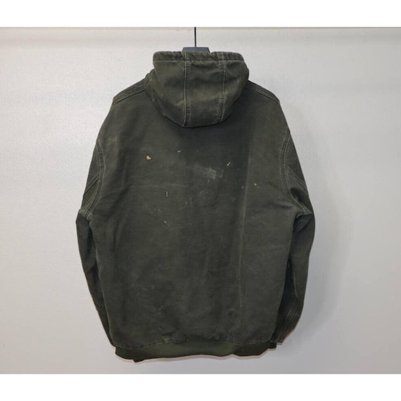 Carhartt オリーブグリーン MOS VTG 90s Carhartt B136 MOS Green Union Made In USA Double