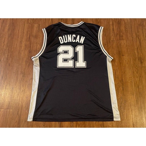 Adidas Authentic TIM DUNCAN #21 San Antonio Spurs Jersey Size XL