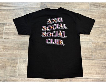 Anti Social Social Club G2G Sparkle Logo T Shirt Size Large