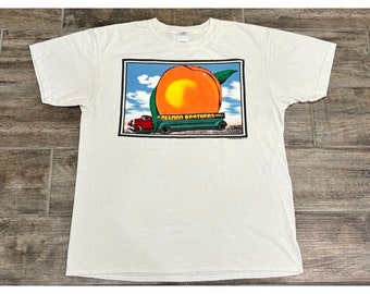 VINTAGE 1995 Allman Brothers eet een perzik voor vrede shirt maat XL