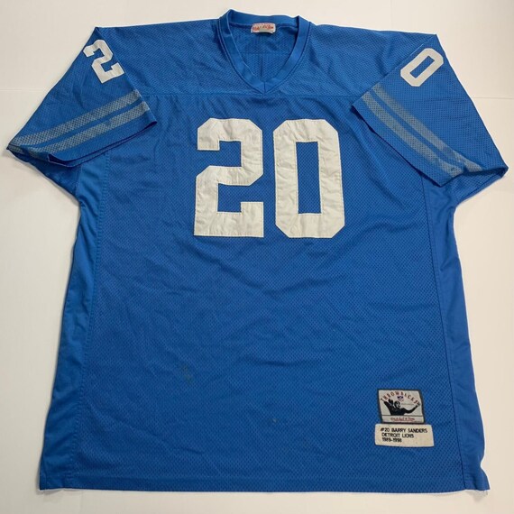 1996 Barry Sander Jersey Mitchell & Ness 20 Detroit … Gem