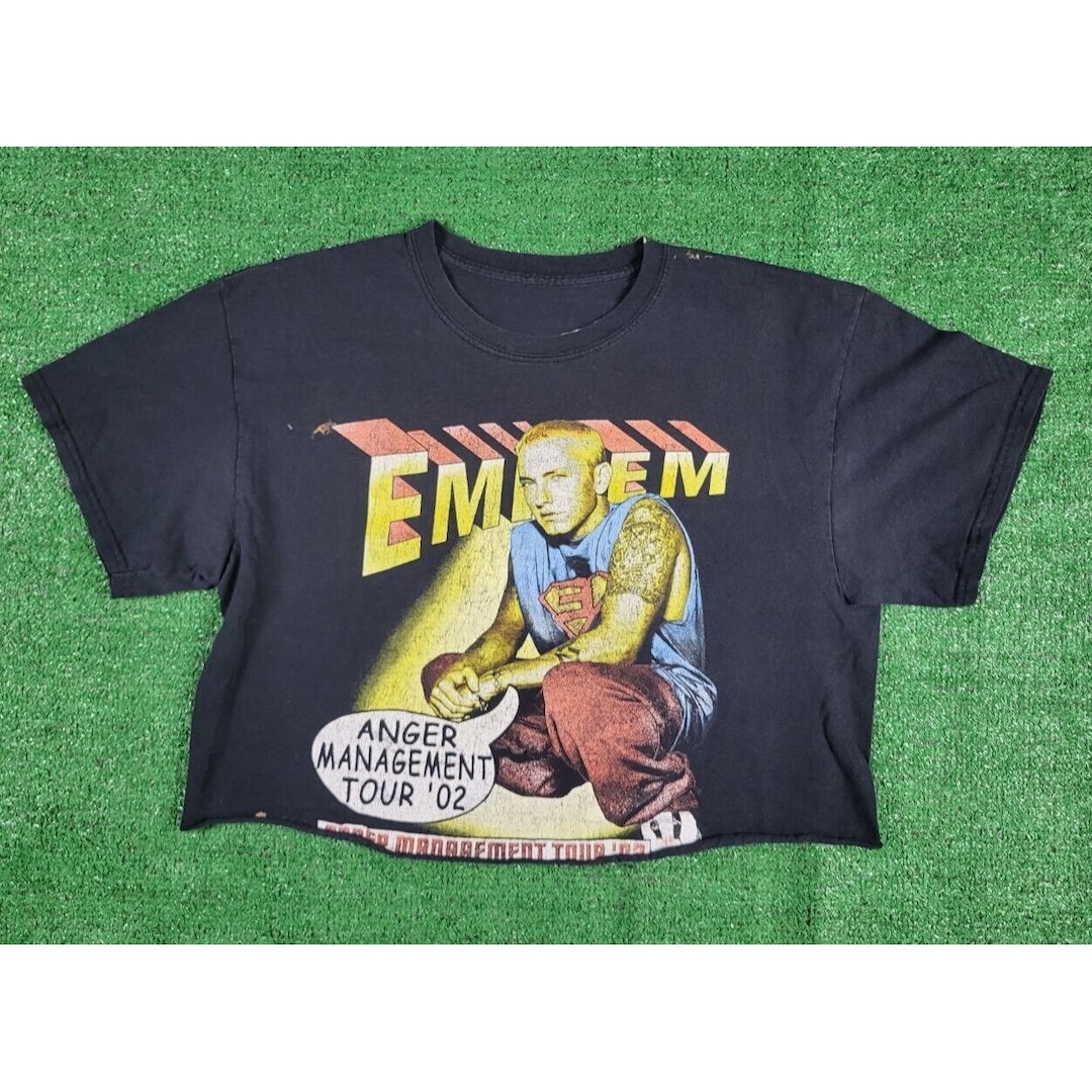 Vintage 00s Eminem Anger Management Tour 2002 Black T-shirt Vintage 00s Eminem Anger Management Tour 2002 Black T-shirt
