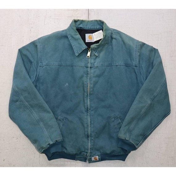 Vintage 90s Carhartt Teal Turquoise Santa Fe Jacket Adult M Vintage 90s Carhartt Teal Turquoise Santa Fe Jacket Adult M