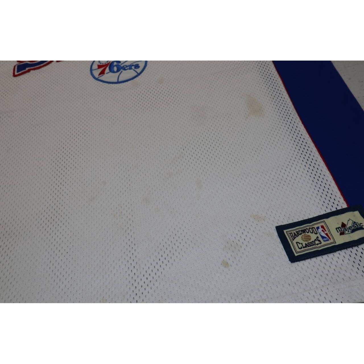 Vintage Philadelphia 76ers Sixers NBA Majestic Hardwood