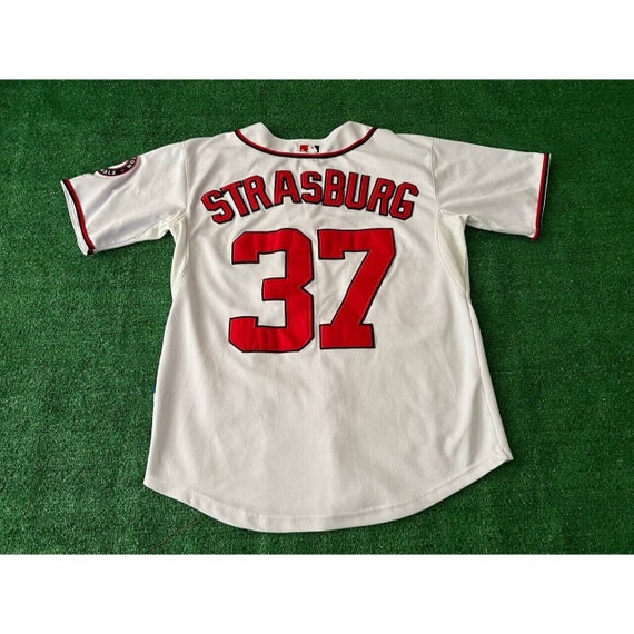 Vintage Washington Nationals Jersey Stephen Strasburg 37 