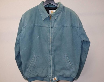 Vintage 90s Carhartt Teal Turquoise Santa Fe Jacket Adult M Vintage 90s Carhartt Teal Turquoise Santa Fe Jacket Adult M