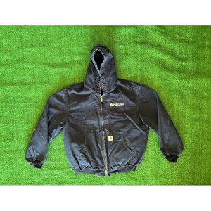 Vintage Carhartt Hooded Jacket Mens Thermal Lined Coat J131 Sz XL