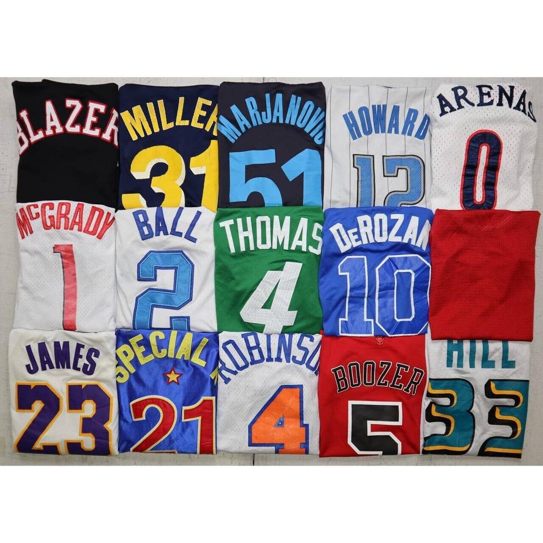 NBA jersey まとめ売り vtg rare nba new jersey nets tie dye champion game worn
