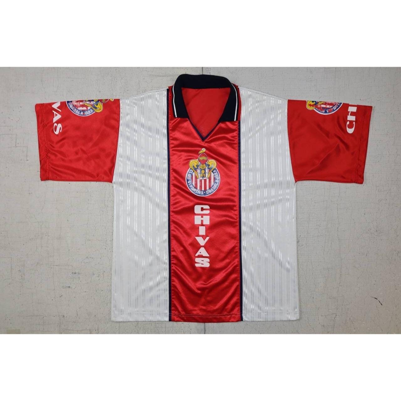 VTG 90s Chivas Guadalajara Soccer Jersey Rare Bootleg Men's
