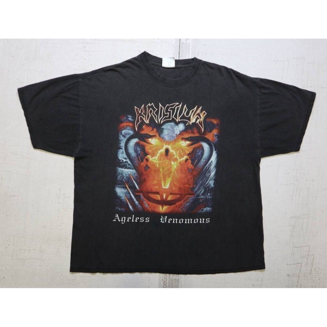 Buy Vintage 00s Krisiun Ageless Venomous Death Metal Tee Size XL 