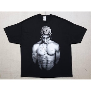 Vintage 90s Tupac Shirt Thug Life Rap Tee Hip Hop Black Size 3XL