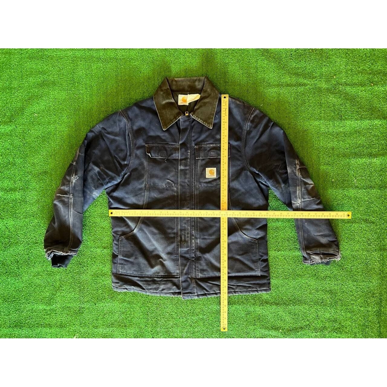 Slapper af Awaken Centralisere Vintage Carhartt Berwick Jacket Quilt Lined Navy Blue Size - Etsy