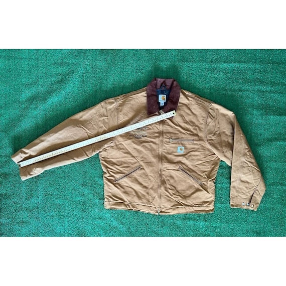 Vintage 90s Carhartt Detroit Jacket Duck Blanket … - image 6