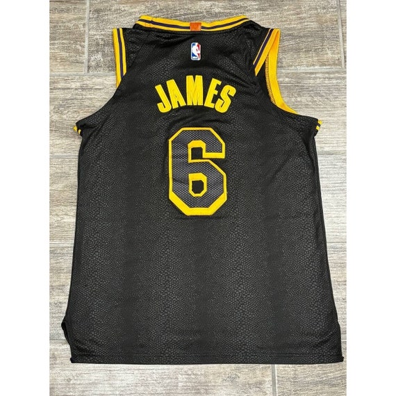 Maglia LeBron James 6 Los Angeles Lakers Mamba Lore Series nera Nike Tg 48 Etsy Italia