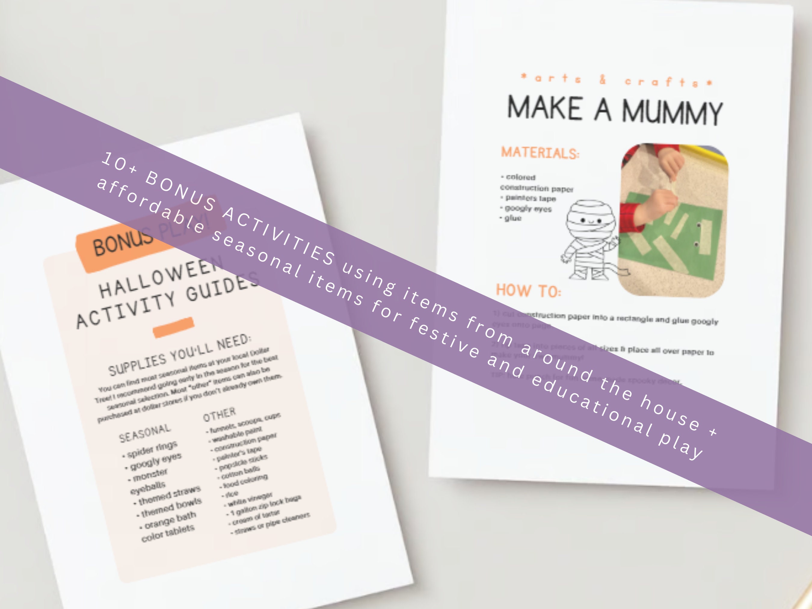 Printable Preschool Halloween Brain Booster Bundle Activity - Etsy