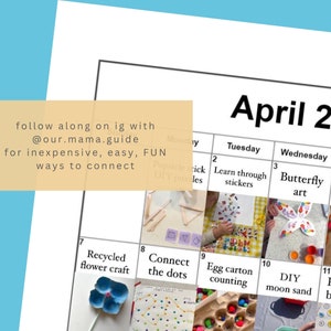 Guía de actividades de primavera imprimible / Actividades de abril / Actividades del Día de la Tierra / Artes y manualidades de primavera / Páginas de aprendizaje / PC424 imagen 5