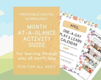 Printable Spring Activity Guide | April Activities | Earth Day Activities | Spring Arts & Crafts | Learning Pages | PC424