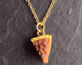 Pecan Pie Necklace | Clay Food | Fall Jewelry