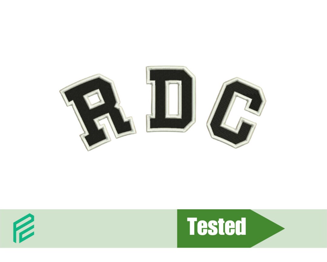 Block Lettering Rdc Books Congo RDC Varsity Letters Flag Country Africa Embroidery Design File - Etsy