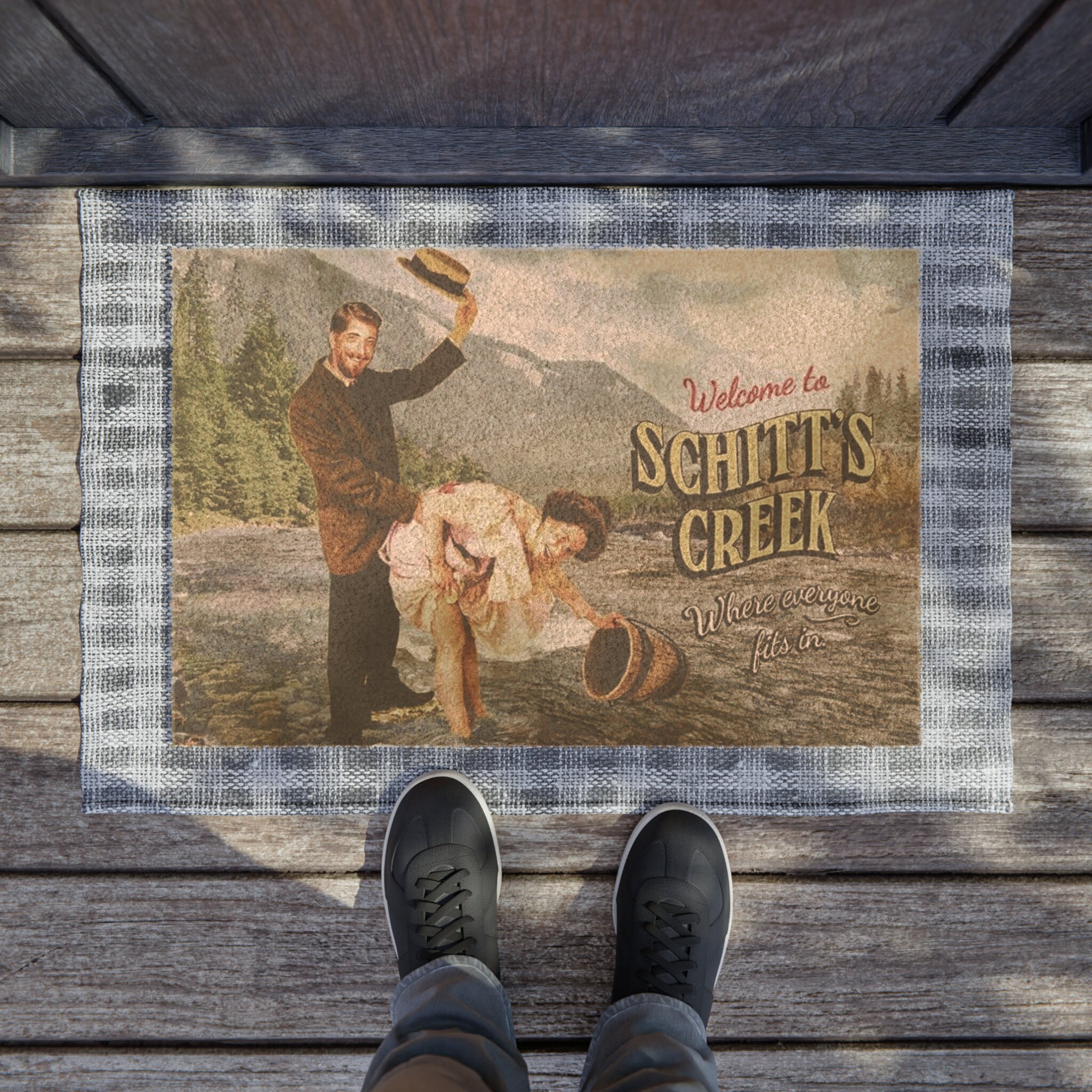 to Schitts Creek Doormat Funny Home Decor, Unique Idea for