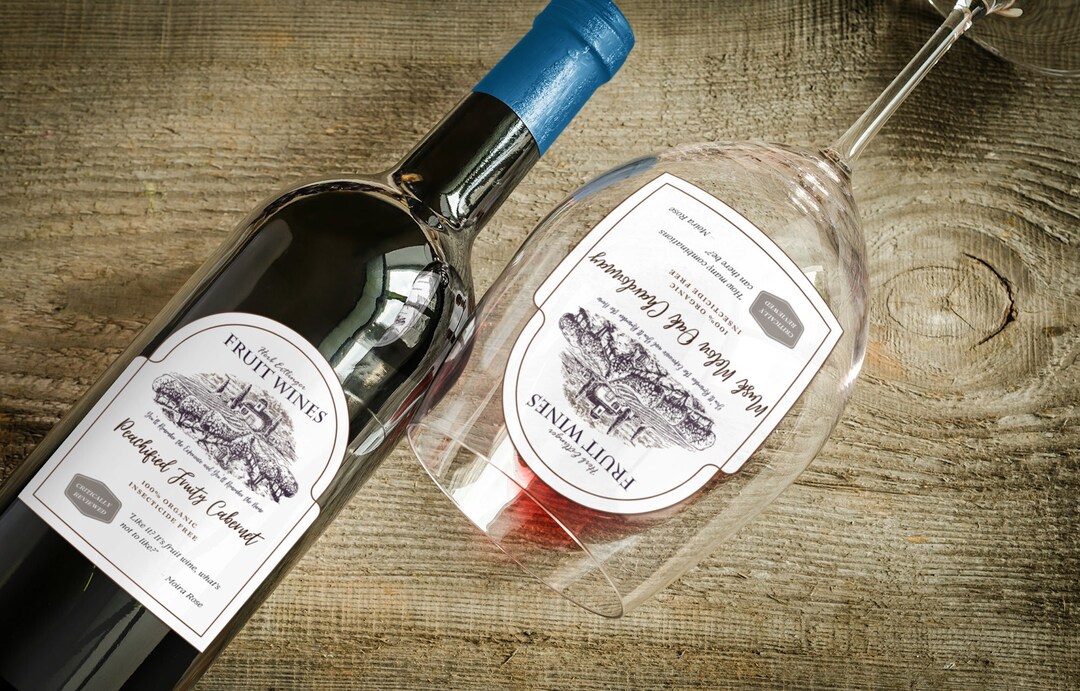 Schitts Creek Herb Ertlinger Fruit Wine Label Set SVG PNG Download