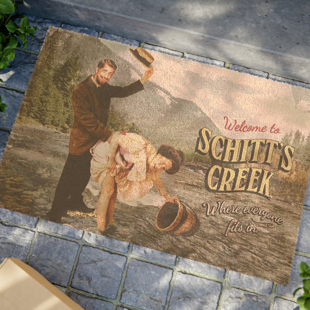 to Schitts Creek Doormat Funny Home Decor, Unique Idea for