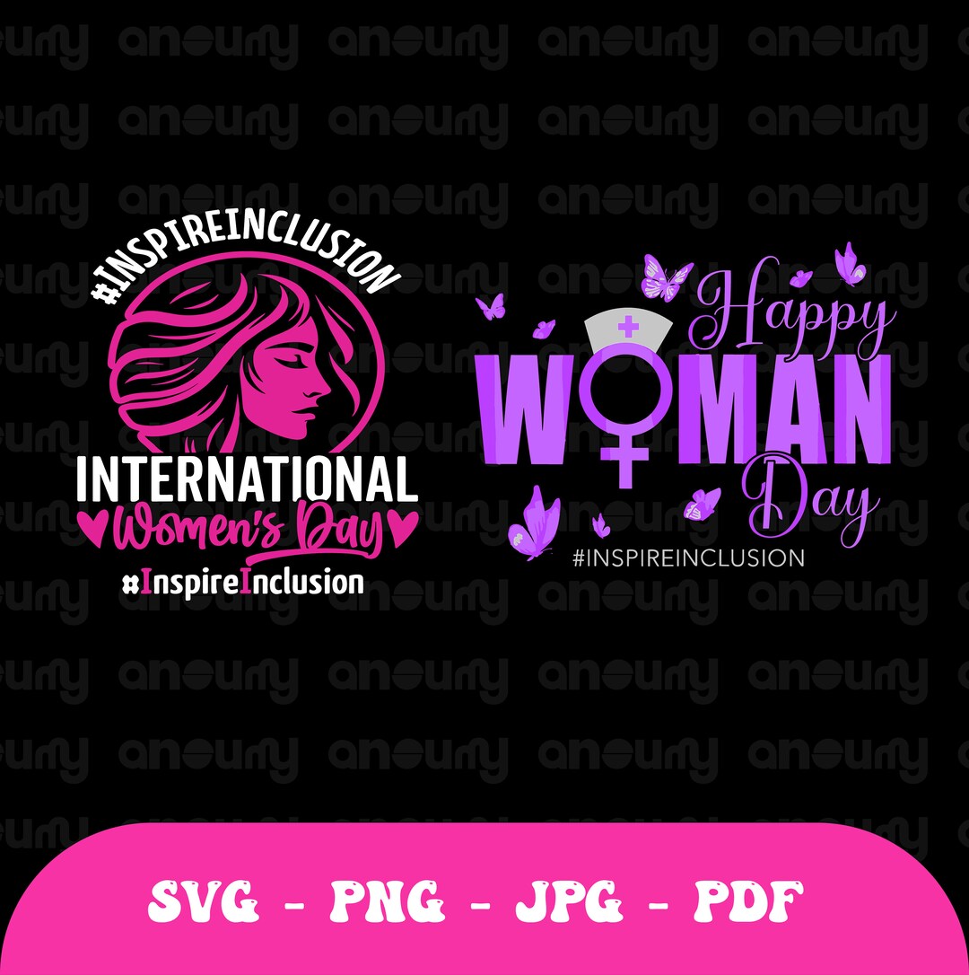 Happy International Women's Day 2024 Svg Png, Women Inspire Inclusion