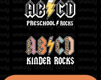 ABCD Teacher svg Custom, ABCD Back to School Teacher Png, RocknRoll Teacher Design,Gift For Teacher, Back to School Png
