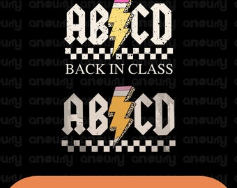 ABCD Teacher Png Custom, ABCD Back to School Teacher Png, RocknRoll Teacher Design,Gift For Teacher, Back to School Png, Sierra Vista Png