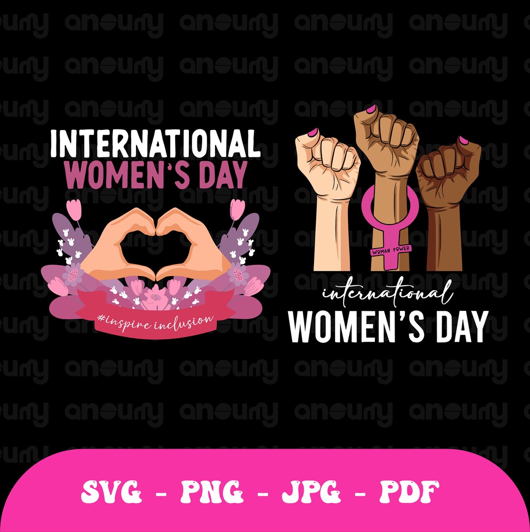 Happy International Women's Day 2024 Svg Png, Women Inspire Inclusion