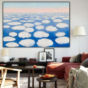 Georgia O&#39;Keeffe Above the Clouds Canvas Print, O&#39;Keeffe Poster, O&#39;Keeffe Painting, O&#39;Keeffe Wall Decor, Art Reproduction, Archival Giclee