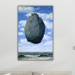 The Castle In The Pyrenees (1959) by Magritte Rene, Magritte Rene Wall Art, Rene Canvas Print Art, Magritte Rene Wall Decor, Magritte Poster