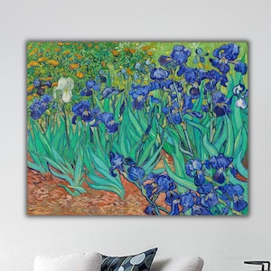Iris von Vincent Van Gogh Leinwanddruck, Van Gogh Wandkunst, Reproduktion Wohnkultur, Kunstausstellung Poster, Leinwand-Wanddekor, Fine Art Print