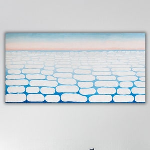 Georgia O&#39;Keeffe Above the Clouds Canvas Wall Art, O&#39;Keeffe Poster, O&#39;Keeffe Painting, O&#39;Keeffe Wall Decor, Above the Clouds Canvas Print