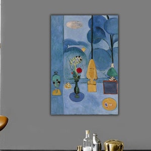 Blue Window Wall Art, Henri Matisse Canvas Print, Henri Matisse Painting, Henri Matisse Wall Decor, Abstract Canvas Prints, Surrealism Art